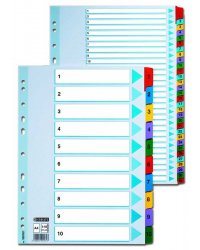 Przekadki kartonowe Esselte Mylar A4 1-12